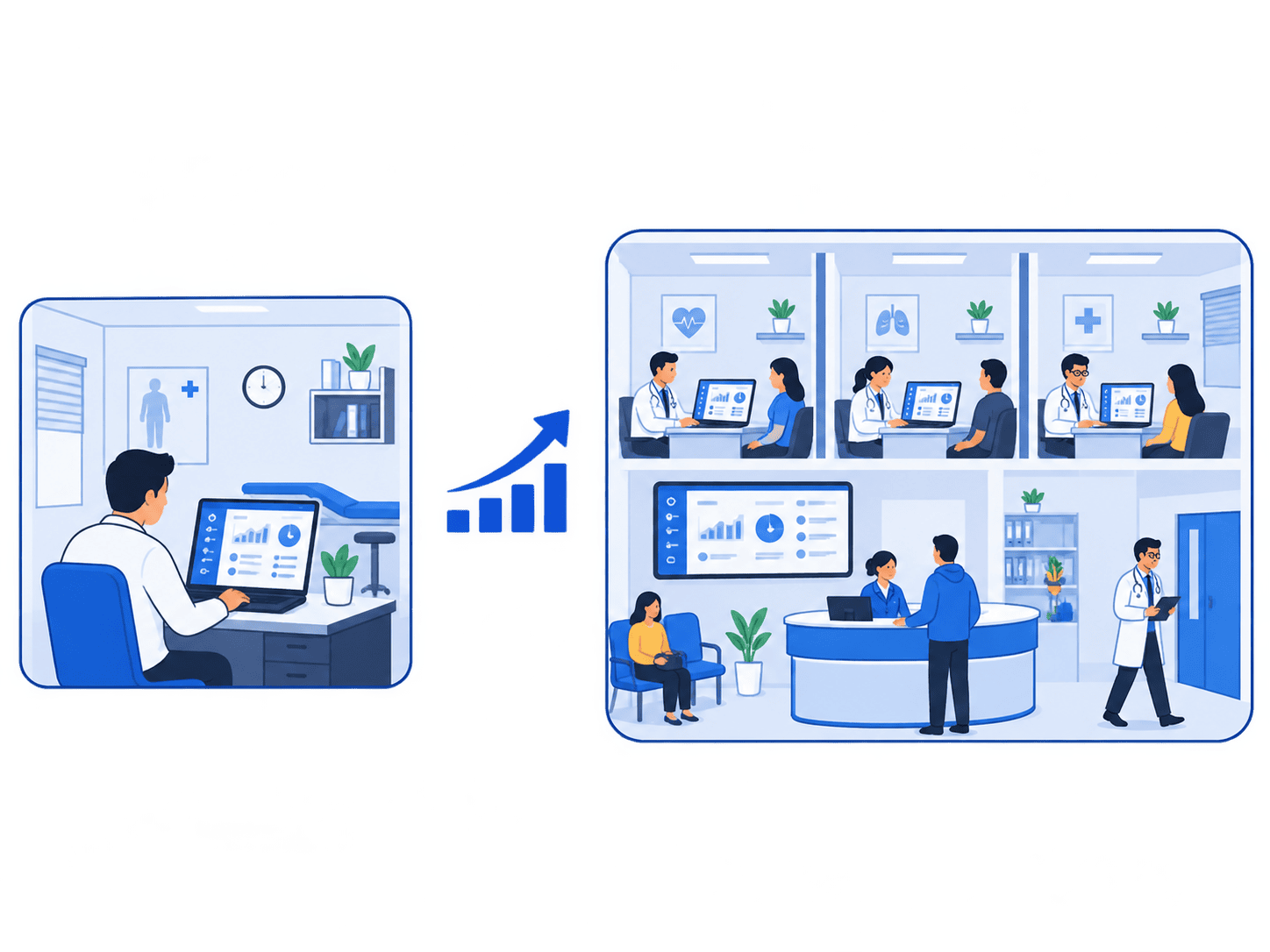 Clinic patient registration system in VistaMed